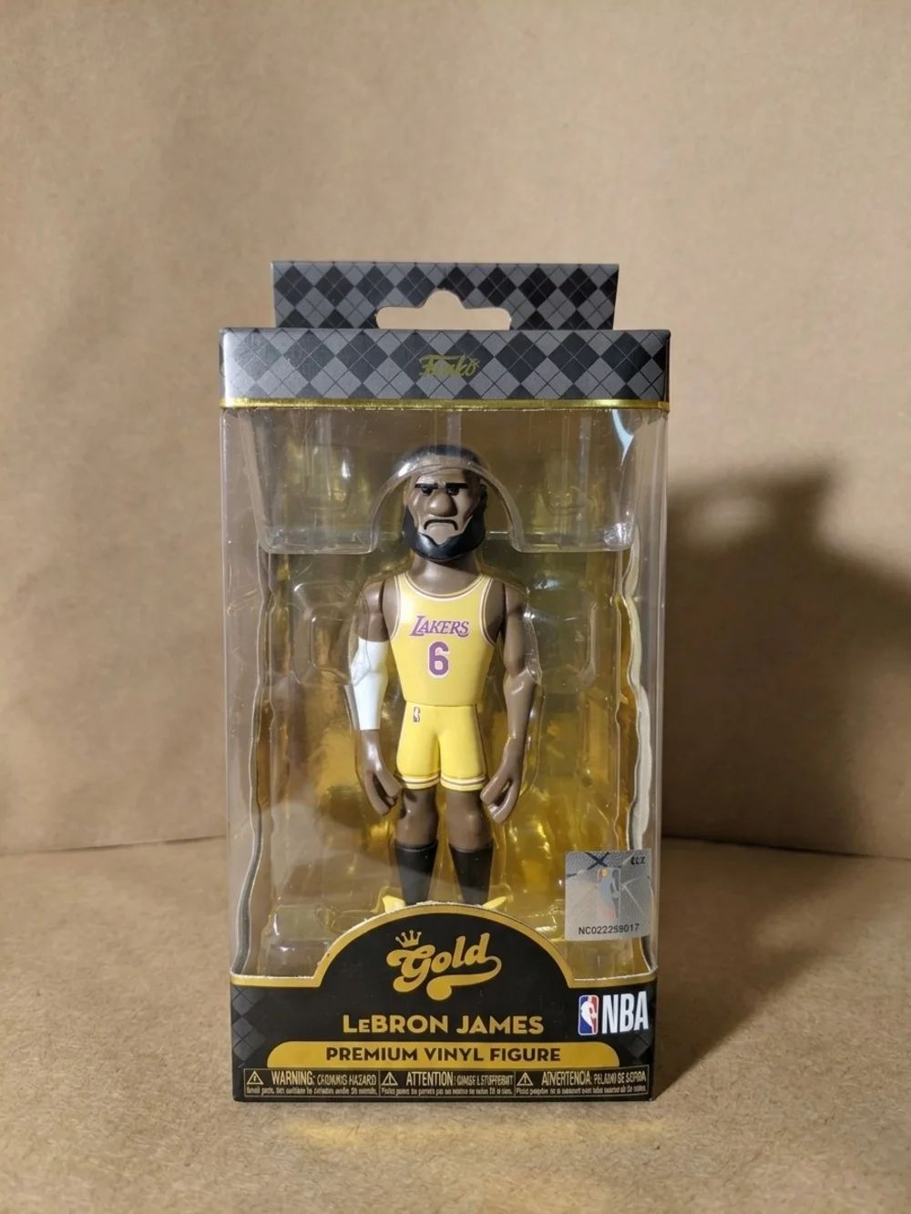 LeBron James NBA FUNKO Gold Premium Vinyl Figure - Yellow Lakers Jersey
